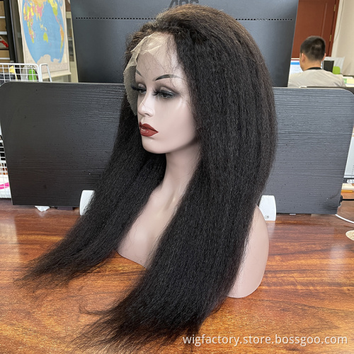 Hair factory wholesale long human hair wig, HD 100 remy brazilian hair wigs, cuticle aligned wig brazilian human hair lace front